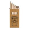 Azeeda 6 x 'Recycle Bin' Short 85mm Pencils/Coloured Pencil Set