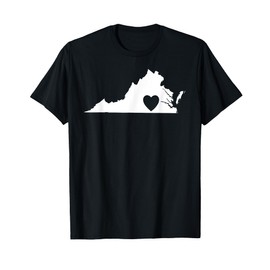 Virginia Lovers State Heart | Vintage Throwback Gift T-Shirt