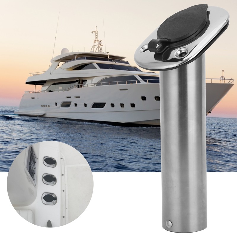 Stainless Steel Flush Mount Rod Holder 30 Degree with PVC
