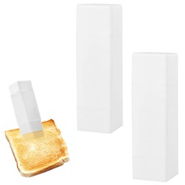 PRAVICS 2Pcs Plastic Butter Dispenser - Sticks & Corn Butter Holder, Keeper for Baking Dishes, Toast & Waffles