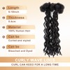 16 Inch 10-Strand Human Hair Dreadlock Extensions – Soft, Natural