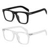 Gleyemor Blue Light Glasses for Men Women Trendy Square Frame