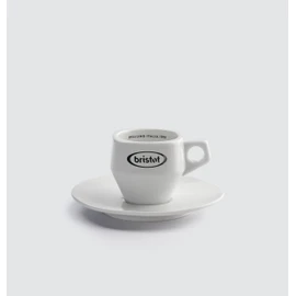 Bristot Porcelain Espresso Cups with Saucers | Dolomit Espresso Cup | 2.46oz / Set of 6