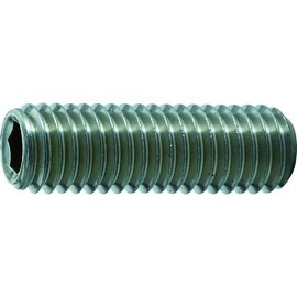 TRUSCO B770830 Hex Socket Set Screws, Flat Point, Stainless Steel, M8x30, 5 Pieces