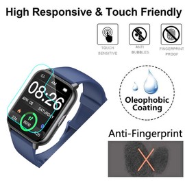 Futanwei [5 Pack] for Kummel Smart Watch TW2 Screen Protector 1.91" Soft PET Film [Case Friendly] [Anti-Scratch] [Bubble Free] Screen Protector for Kummel TW2 Smartwatch