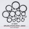 350 Pcs Circlips Set, E-Clips Snap Rings, External Retaining Ring