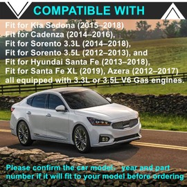 Complete Engine Oil Filter Housing Assembly 26300-3CAB0,Compatible with Kia Sedona Cadenza Sorento Hyundai Santa Fe Azera 3.3L 3.5L V6 2012-2019 Replaces 26300-3CAB0 26300-3CAB1