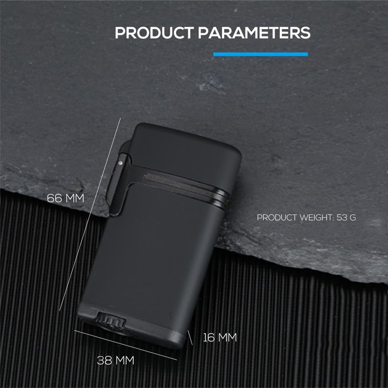Mini Double Torch Lighter Windproof Butane Refillable Lighters Compact Pocket