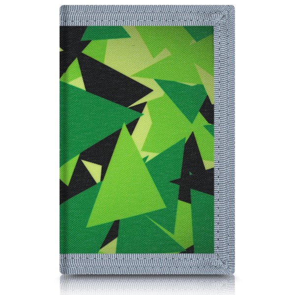 AI-DEE RFID Trifold Canvas Outdoor Sports Wallet for Kids -