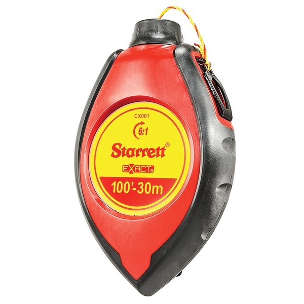 Starrett Exact KCX001-N ABS Impact-Resistant Chalk Box Combo, 100' (30m)