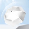 Meichoon UPF 50+ UV Protection Travel Reverse Umbrella Reflective Silver