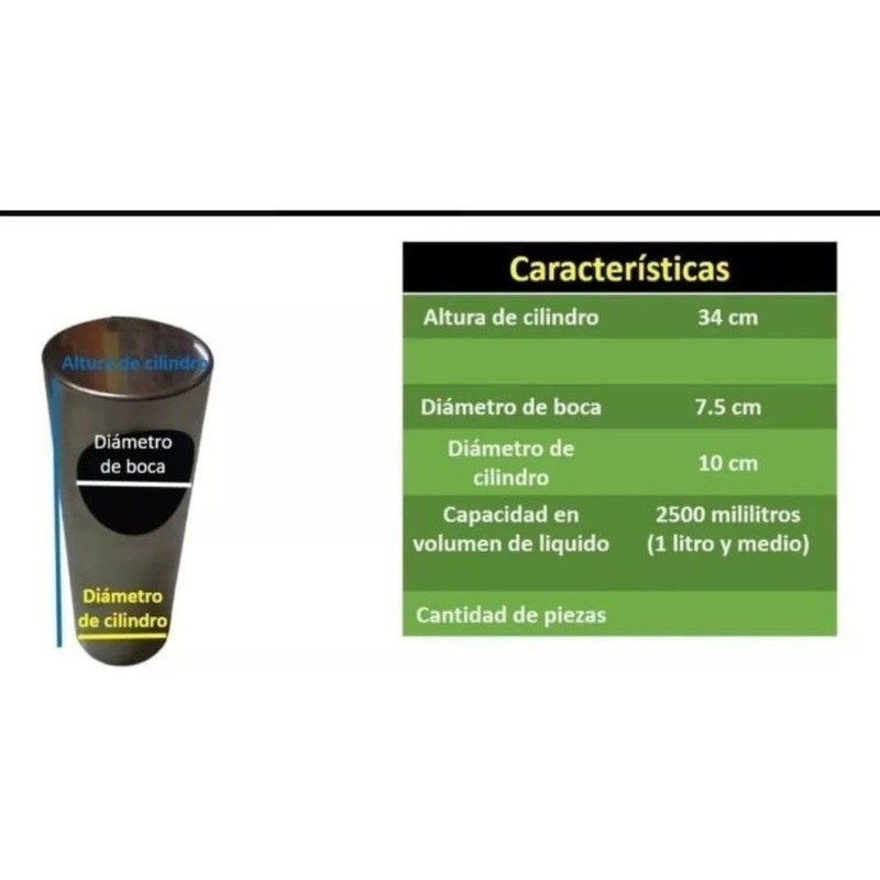 Dispensador de Popotes de Acero Inoxidable, 34 cm Alto, 2500