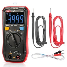 UNI-T Kit UT123 + UT12D Multímetro Digital y Detector de Voltaje sin Contacto, Paquete para Electricista con Voltímetro Inteligente Auto-V, NCV, Tempe