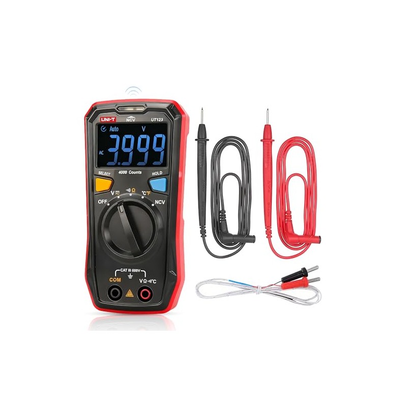 UNI-T Kit UT123 + UT12D Multímetro Digital y Detector de