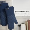 KITCHENAID Gourmet Series Gridlines Oven Mitts 2-Pack Set, Heat Resistant