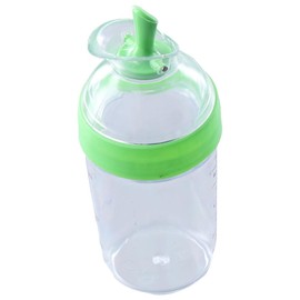 hobbyme Salad Dressing Mixer, Used To Hold Sauces, Leak Proof, Salad Seasoning Pot with Scale, Green Kitchen Seasoning Pot, Storage of Various Sauces, Salad, Tomato Sauce, Green, 8.5oz