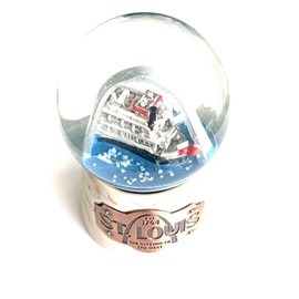 Souvenir Collectible Snow Globe Texas, Chicago, Kentucky, Nashville, St Louis, Florida, Atlanta 3.5 Inches Tall 65 MM Globe Collectors Choice (ST Louis)