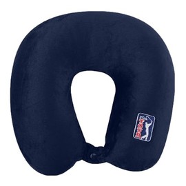 Wolf Essentials Adult Cozy Soft Microfiber Neck Pillow for Travel – Compact, Machine Washable - Perfect for Airplane, Car, or Home Use - Filled and Finished in The USA – PGA Navy