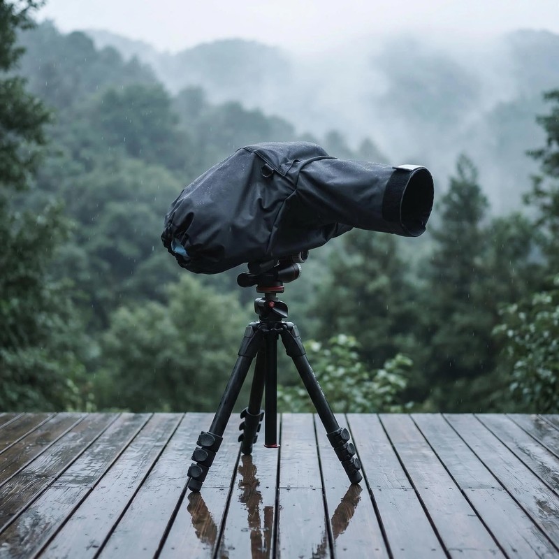 Camera Rain Cover, Waterproof Raincoat for DSLR Cameras and Lenses,
