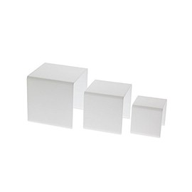 SOURCEONE.ORG 3,4,5 Inch Square Acrylic Riser Set