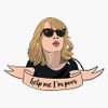 HELP ME I'M POOR Bumper Sticker Vinyl Decal 5 inches