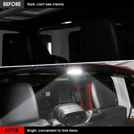 BESTAOO - Luces LED para interior para Jeep Wrangler JL 2018-2023 4 puertas Accesorios (traseros)