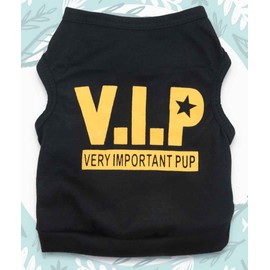 6 Packs Funny Cute Puppy Shirts - Boy Dog T Shirts for Small Dogs & Boys - Cat Clothing Female Vest Apparel, Medium