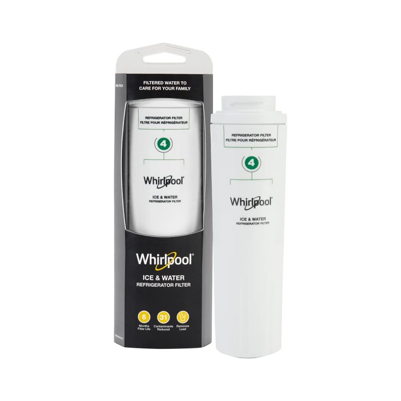 Whirlpool Refrigerator Ice and Water Filter 4 - WHR4RXD1, Single-Pack,