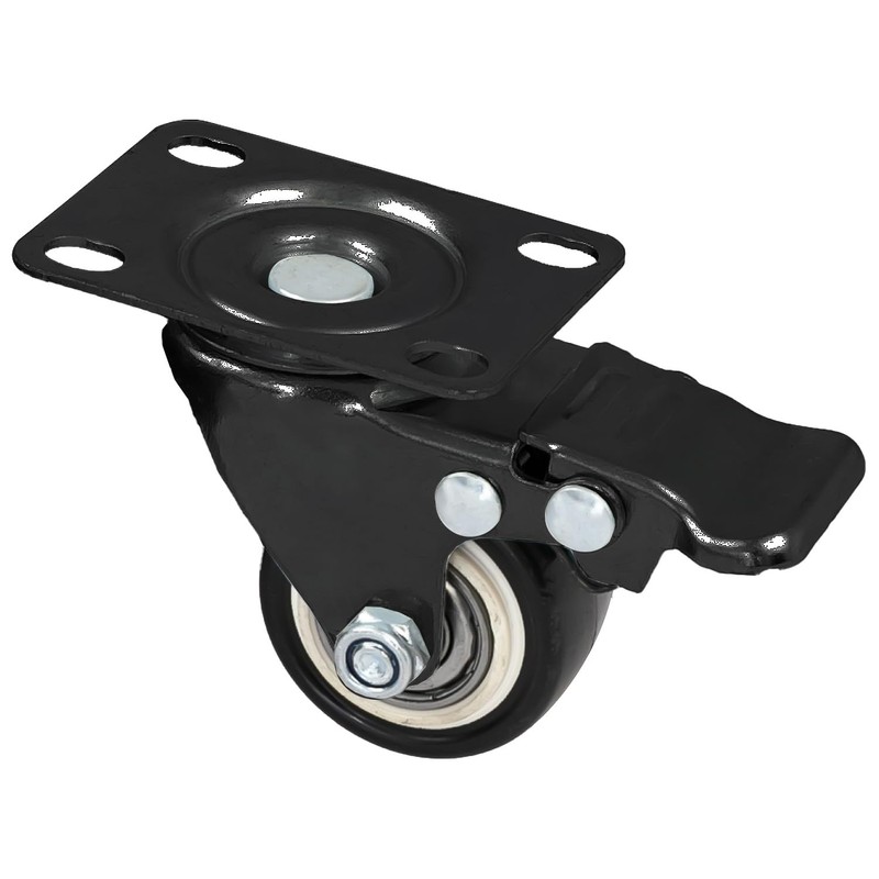 HMF 6710 Heavy Duty Polyurethane Brakes Castors | Pack of