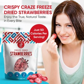 Crispy Craze Freeze Dried Fruit Variety Pack (6 Snack Sized Bags, 0.52 oz Each) Fruit Crisps, Non GMO, Healthy Snack, No Added Sugar & Additives, 100% Natural, Allergen Free, School Safe