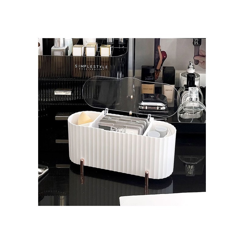 Monaco Olive Rapa Style Cotton Pad and Q-Tip Storage Container