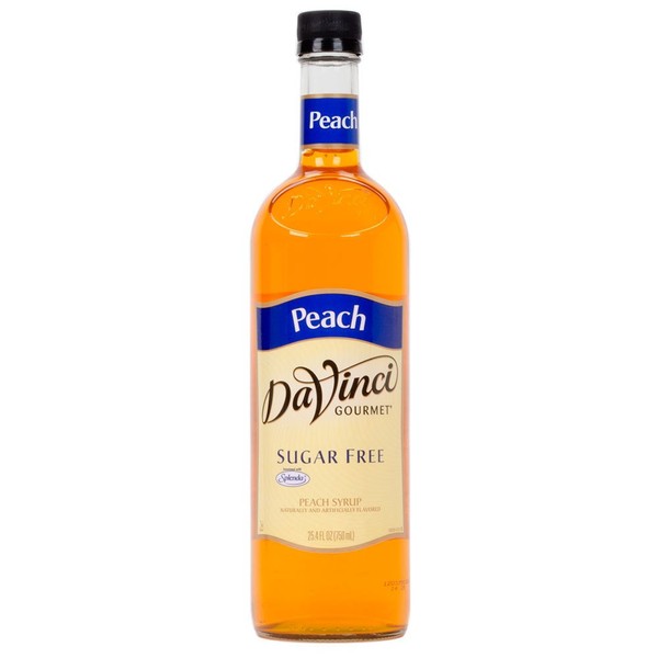 Da Vinci SUGAR FREE Peach Syrup 750mL with Splenda