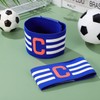 LIOOBO Soccer Captain Armband: 2Pack Elastic Football Captain Bands, Adjustable
