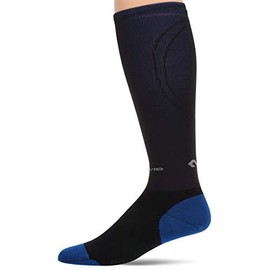 McDavid Elite Compression Recovery Socks, Black/Alt Blue, X-Large