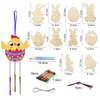 HAKOTOM Pack of 10 Easter Wind Chimes Craft Set Children