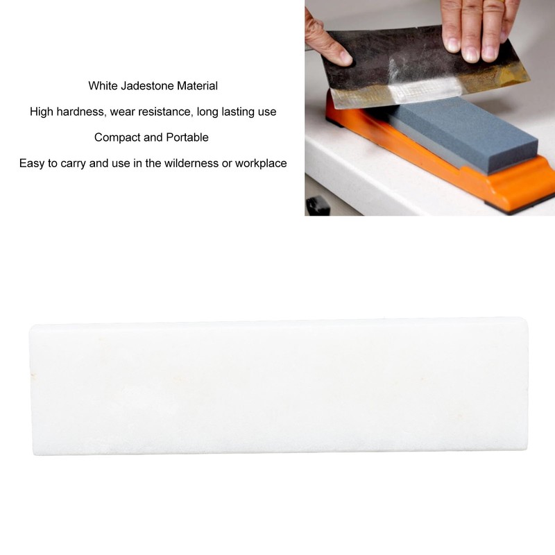 Sharpening Stone Grit 8000 White Jadestone Double Sided Knife Sharpener