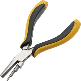 Concave And Round Nose 3-Step Wire Looping Pliers New