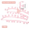 uxcell 10 Yards Pom Pom Trim Ribbon, 1" Wide Light
