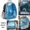 Bird Traval Carrier Cage, Polarized Tinted Blue Space Capsule Astronaut