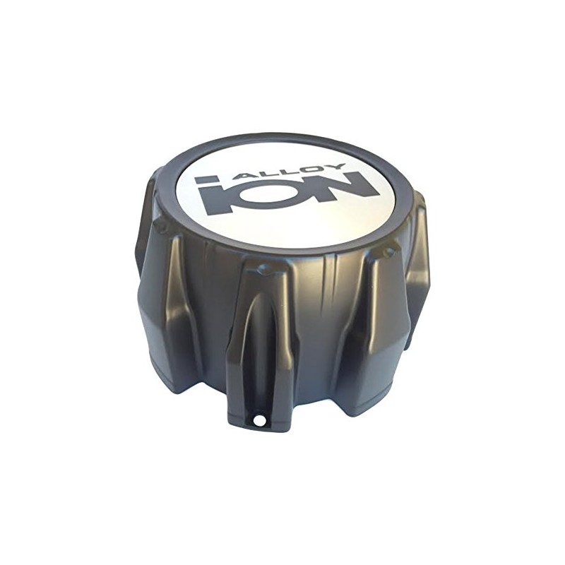 Ion Alloy C1018304B 81072012F-6 8 Lug Black Wheel Center Cap