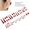 48pcs Ear Stretching Kit Heart Shaped Various Sizes Acrylic Tapers