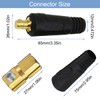 EATBALE EDKL10-25 Connector for TIG Welding Cable Panel Connector-Plug for