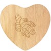 'Ginger Root' Wooden Heart Shaped Chopping/Cutting Board (WB00087353)