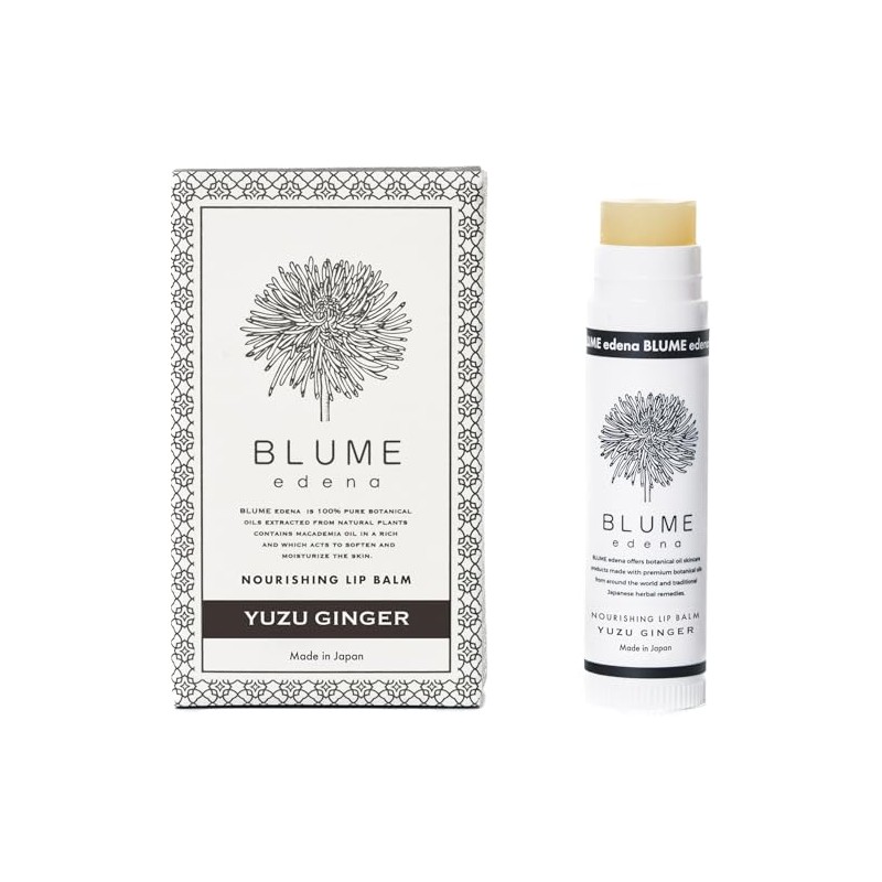 BLUME edena Nourishing Lip Balm, Yuzu & Ginger (Limited)