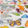 Fabric Tablecloth Washable Table Linen Tablecloth Cotton Polyester Colourful Butterflies