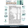 Newmanity | Hongos Y Multivitamínico 120 Cáps Daily Mushroom Sabor
