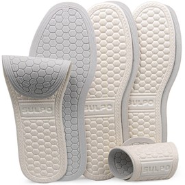 SULPO 3 Pairs of Insoles for Fresh Shoes and Feet - Comfortable Soles Against Sweaty Feet - Lightweight and Washable Barefoot Soles Size - Light Beige - Size 39