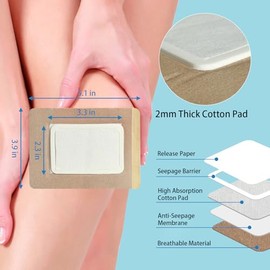 Castor Oil Patches, Parches de Aceite de Ricino Ombligo, Autoadhesivo y Antiderrames, No Requiere Lavado, Portátil (Aceite No Incluido), 13cm x 10cm, 