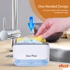 Cheer Collection Dish Soap Dispenser and Sponge Holder, 2-in-1 Kitchen