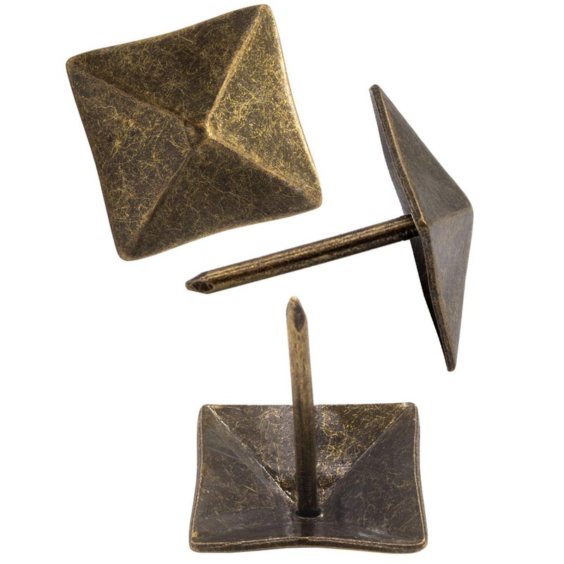FUXXER® 30 x Decorative Head Nails, Furniture Nails, Upholstery Nails,